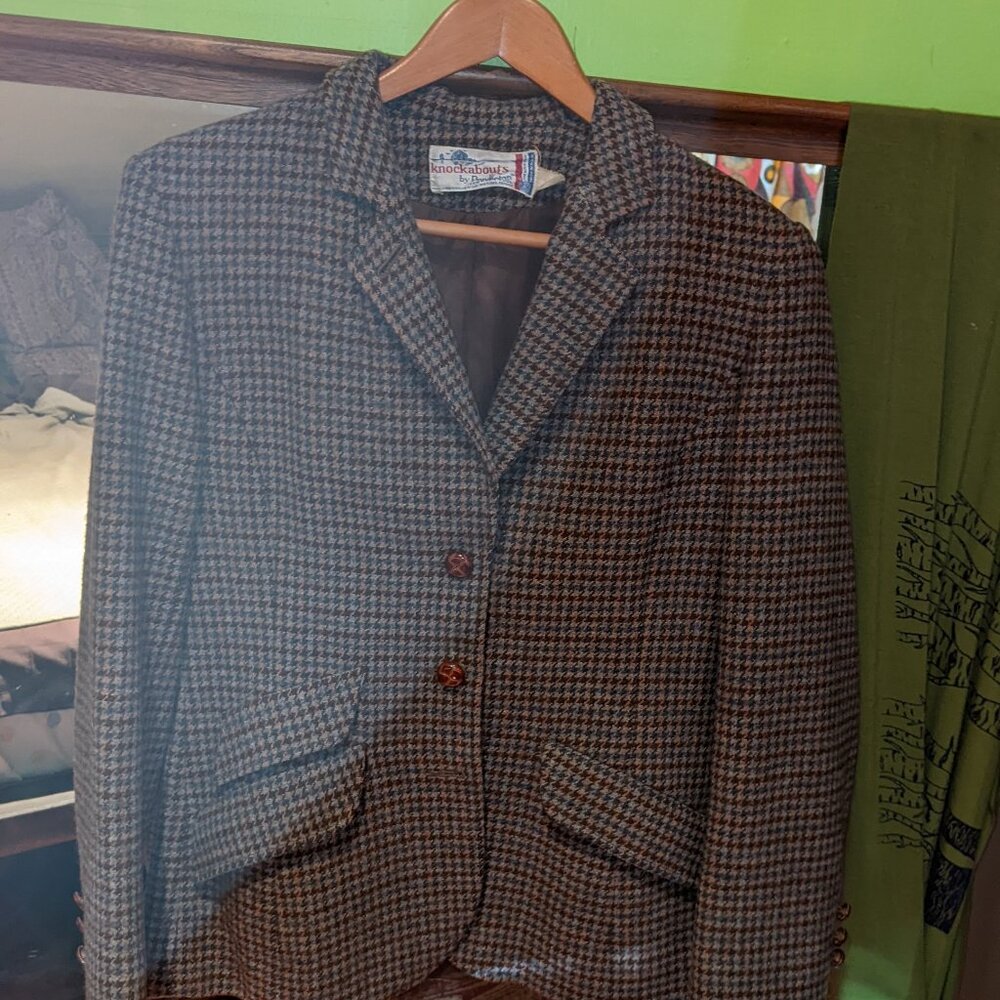 Vintage Pendleton plaid wool jacket blazer